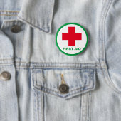 Eerste hulp - Ambulance, Help, dokter Ronde Button 5,7 Cm (In situ)