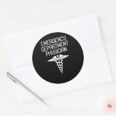 Eerste hulp arts ER Ronde Sticker (Envelop)