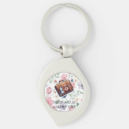 EERSTE HULP BIJ HOESJE VAN VUUR SLEUTELHANGER (Voorkant)