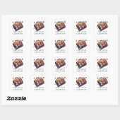 EERSTE HULP BIJ HOESJE VAN VUUR VIERKANTE STICKER (Vel)