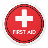 Eerste hulp Levert kabinetsleden Keramische Knop (Voorkant)