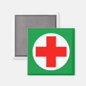 Eerste hulp - Medic - Ambulance, Help Magneet (Voorkant / Achterkant)