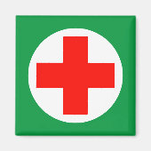 Eerste hulp - Medic - Ambulance, Help Magneet (Voorkant)