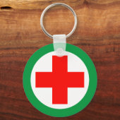 Eerste hulp - Medic - Ambulance, Help Sleutelhange Sleutelhanger (Achterkant)