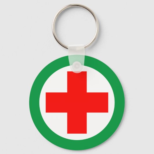 Eerste hulp - Medic - Ambulance, Help Sleutelhange Sleutelhanger (Achterkant)
