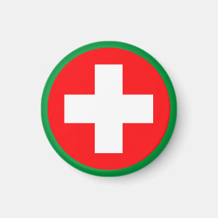 Eerste hulp - Medic (cross) - Ambulance, Help Magneet