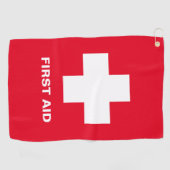 Eerste hulp & noodgeval, ambulance, hulp/golfhandd golfhanddoek (Horizontaal)