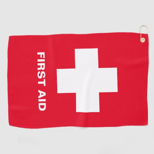 Eerste hulp & noodgeval, ambulance, hulp/golfhandd golfhanddoek (Horizontaal)