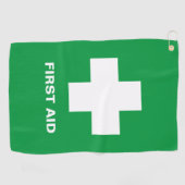 Eerste hulp & noodgeval, ambulance, hulp/golfhandd golfhanddoek (Horizontaal)