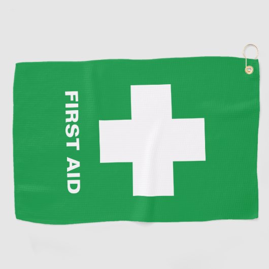 Eerste hulp & noodgeval, ambulance, hulp/golfhandd golfhanddoek (Horizontaal)