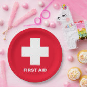 Eerste hulp & noodhulp Partij Help / evenementen P Papieren Bordje (Feest)