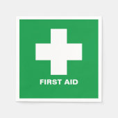 Eerste hulp & noodhulp Party Hulp / barbecue serve Servet (Voorkant)