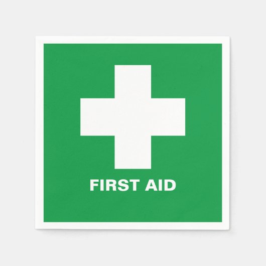 Eerste hulp & noodhulp Party Hulp / barbecue serve Servet (Voorkant)