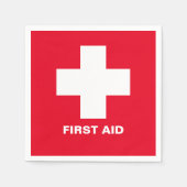 Eerste hulp & noodhulp Party Hulp / barbecue serve Servet (Voorkant)