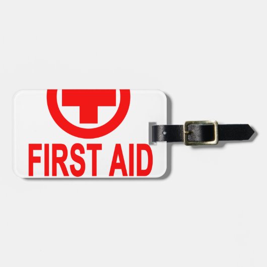 Eerste hulp T-Shirts voor vrouwen.png Bagagelabel (Voorkant horizontaal)
