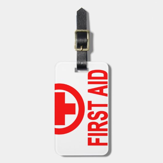 Eerste hulp T-Shirts voor vrouwen.png Bagagelabel (Voorkant verticaal)