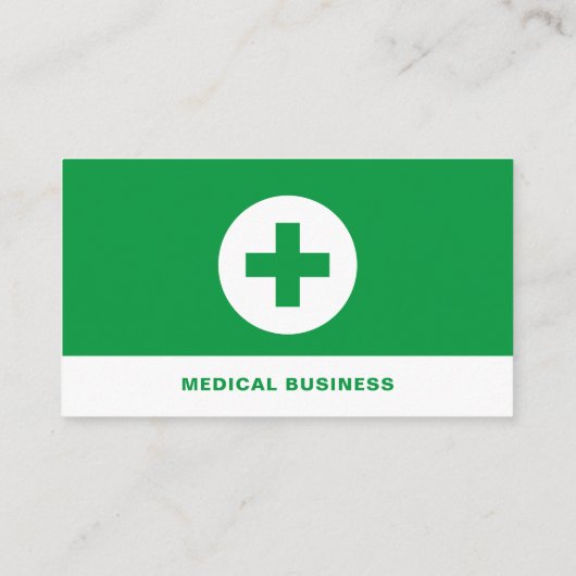 Eerste-hulpsymbool, huisarts, verpleegkundige visitekaartje (Achterkant)