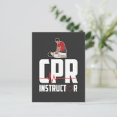 Eerste-hulpverleningsservice gecertificeerd CPR-in Briefkaart (Staand voorkant)