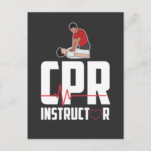 Eerste-hulpverleningsservice gecertificeerd CPR-in Briefkaart (Voorkant)