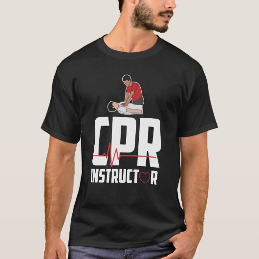 Eerste-hulpverleningsservice gecertificeerd CPR-in T-shirt (Voorkant)