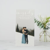 Eerste huwelijk gelukkig tot in lengte van dagen F Feestdagenkaart (Staand voorkant)