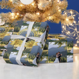 Eerste huwelijksjubileum vieren op maat  cadeaupapier