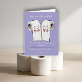 Eerste huwelijksverjaardag Papier grappige kaarten