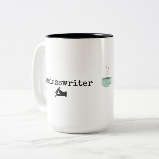 eerste I koffie - mok - groot (Voorkant links)