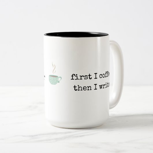 eerste I koffie - mok - groot (Voorkant rechts)