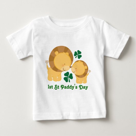 Eerste Iers Baby van St. Paddy's Day Lion Shamrock (Voorkant)
