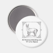 Eerste in de "DIEREN van Steampunk Landing" Set Magneet (Voorkant / Achterkant)