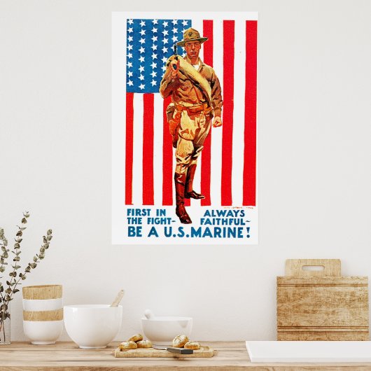 Eerste in de strijd - Poster (Keuken)