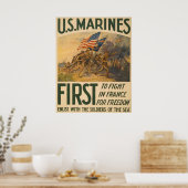 Eerste in Frankrijk Poster (Keuken)