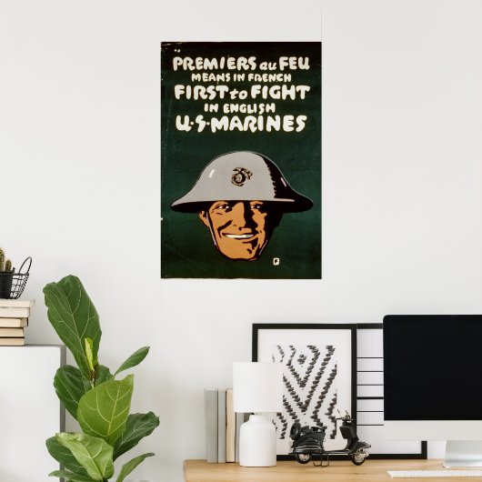 Eerste in het Engels Poster (Thuiskantoor)