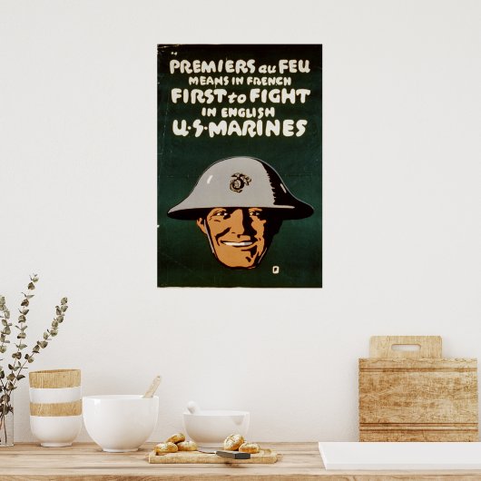 Eerste in het Engels Poster (Keuken)