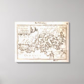 Eerste individuele kaart van de Filipijnen. . Canvas Afdruk (Voorkant)