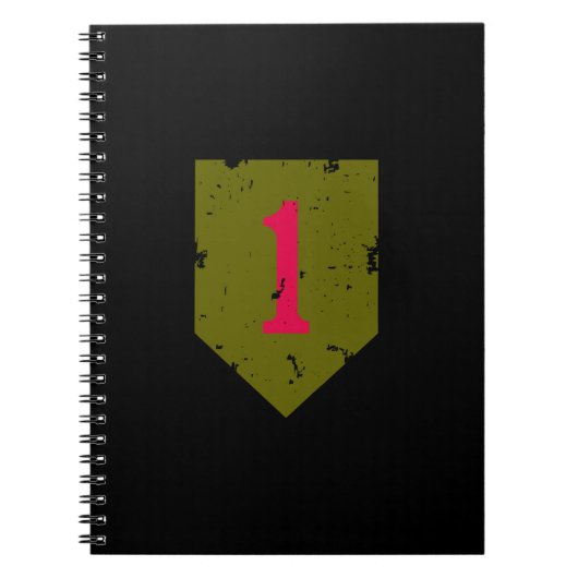 Eerste Infanteriedivisie "Big Red One" in nood Notitieboek (Voorkant)