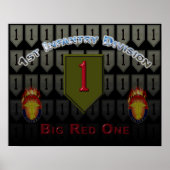 Eerste infanteriedivisie Big Red One Poster (Voorkant)