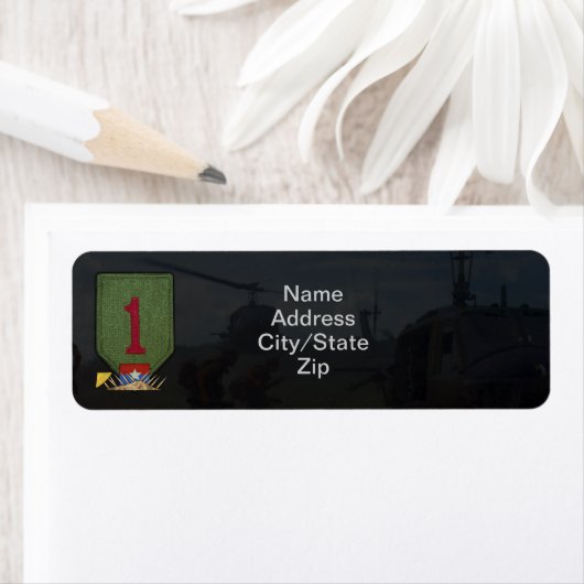 eerste infanteriedivisie vietnam war patch etiket (Insitu)