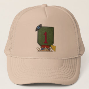 eerste infanteriedivisie vietnam war vets patch Pe Trucker Pet