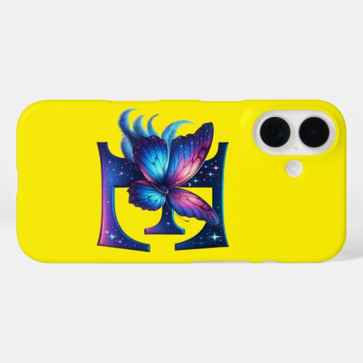 Eerste initiaal Case-Mate iPhone case (Achterkant (horizontaal))