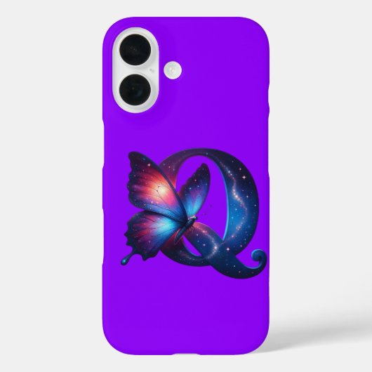 Eerste initiaal Hoesje-Mate iPhone hoesje (Achterkant)