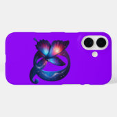 Eerste initiaal Hoesje-Mate iPhone hoesje (Achterkant (horizontaal))