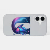 Eerste initiaal iPhone 16 hoesje (Achterkant horizontaal)