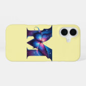 Eerste initiaal iPhone 16 hoesje (Achterkant horizontaal)