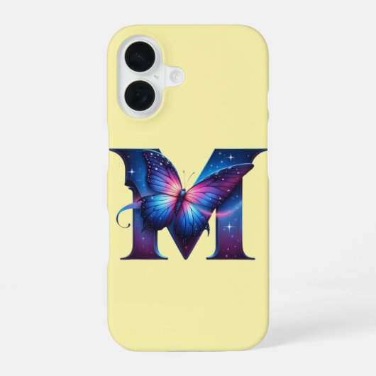 Eerste initiaal iPhone 16 hoesje (Achterkant)