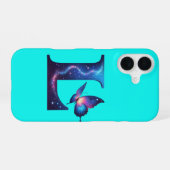 Eerste initiaal iPhone 16 hoesje (Achterkant horizontaal)