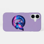 Eerste initiaal iPhone 16 hoesje (Achterkant horizontaal)