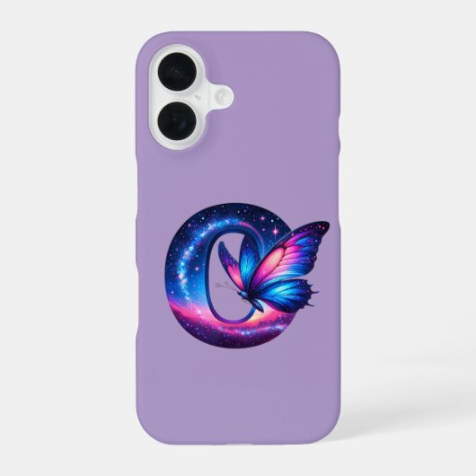 Eerste initiaal iPhone 16 hoesje (Achterkant)