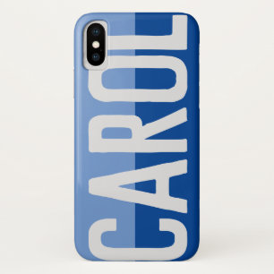 Eerste Initiaal plus naam Carol met bloemen Case-Mate iPhone Case